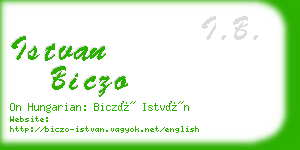 istvan biczo business card